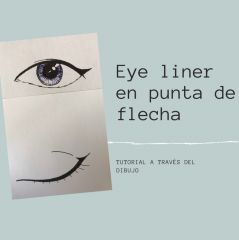 Eye liner en punta de flecha