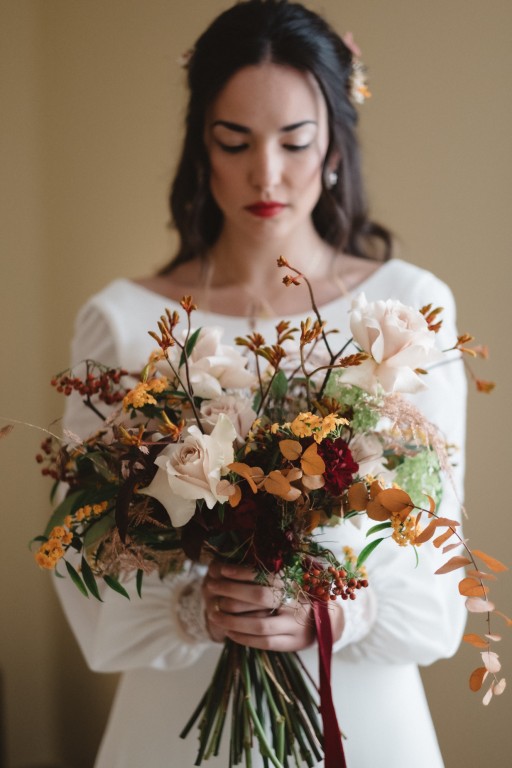 novias labios rojos